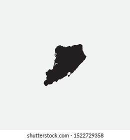 Map of Staten Island - New York graphic element Illustration template design
