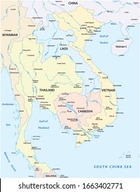 Map of the states of Southeast Asia