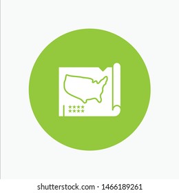 Map, States, United, Usa. Vector Icon Template background