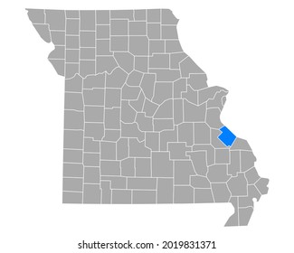 Map Of Ste Genevieve In Missouri On White