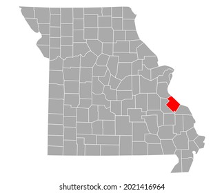 Map Of Ste Genevieve In Missouri On White