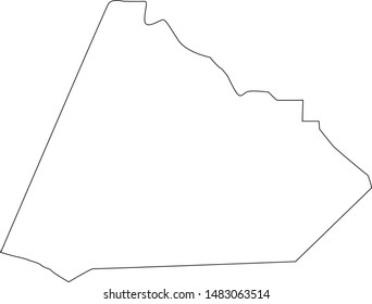 Map Of Stephens County In Georgia State In USA