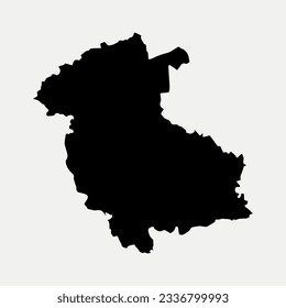 Map of Stirling - Scotland - United Kingdom region outline silhouette graphic element Illustration template design
