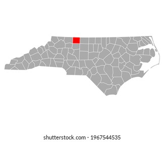 Map of Stokes in North Carolina on white