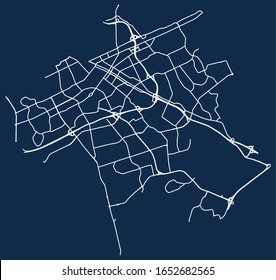 Map of streets of Kitchener, Ontario, Canada
