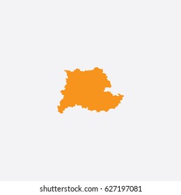 Map of Stuttgart - Germany Vector Illustration


