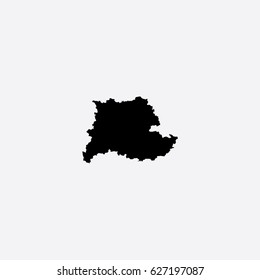Map of Stuttgart - Germany Vector Illustration

