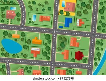 Map Of Suburb District For Sold Real Estate Design. Jpeg Version Also Available In Gallery