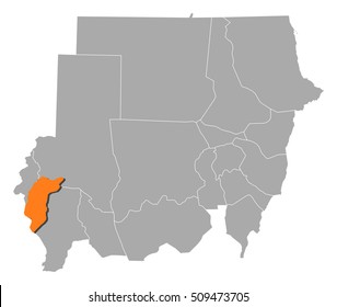 Map - Sudan, Central Darfur