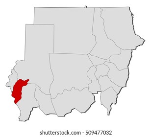 Map - Sudan, Central Darfur