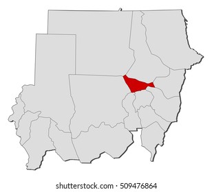 Map - Sudan, Khartoum