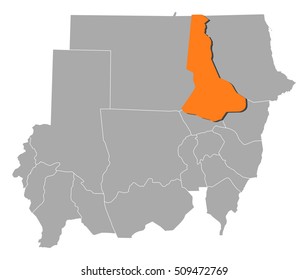 Map - Sudan, River Nile
