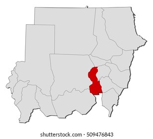 Map - Sudan, White Nile