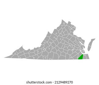 Map Of Suffolk In Virginia On White