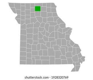 Mapa de Sullivan en Missouri en blanco