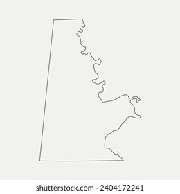 Map of Sumter County - Alabama - United States outline silhouette graphic element Illustration template design

