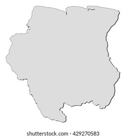 Map - Suriname