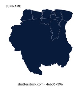 Map of Suriname