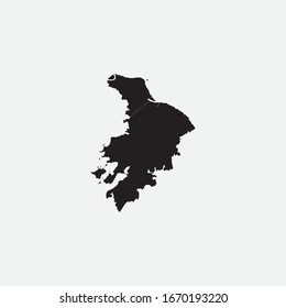 Map of Suzhou - China graphic element Illustration template design
