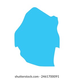map of Swaziland icon. Illustration vector graphic of map of Swaziland.