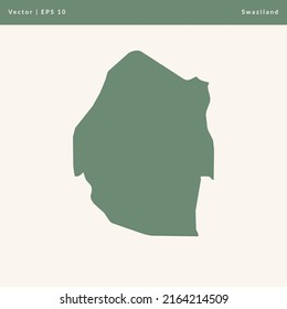 Map of Swaziland Illustration Vector Icon Map
