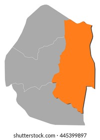 Map - Swaziland, Lubombo