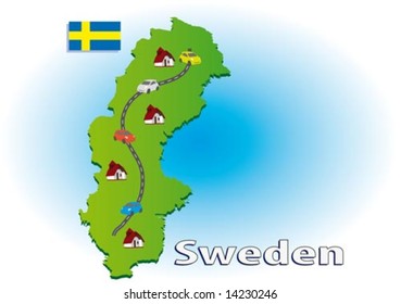 Map of Sweden