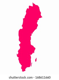 Map of Sweden