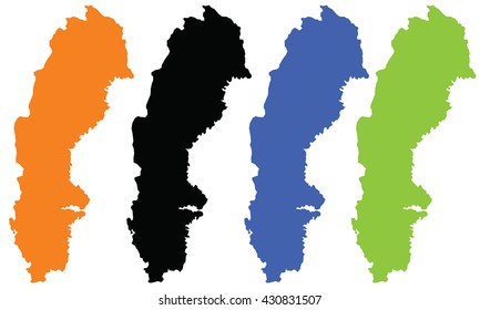 
map of Sweden