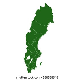 map of Sweden