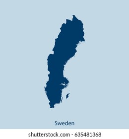 map of Sweden