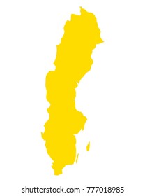 Map of Sweden