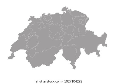 map of switzerland