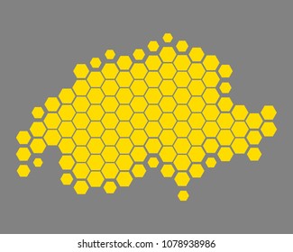 Map of Switzerland