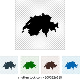 map of Switzerland