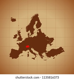 map of Switzerland