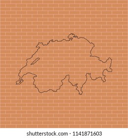 map of Switzerland