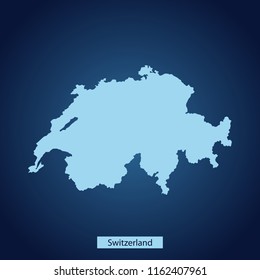 map of Switzerland