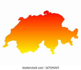 Map of Switzerland