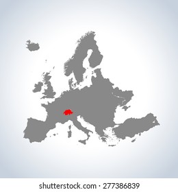 map of Switzerland