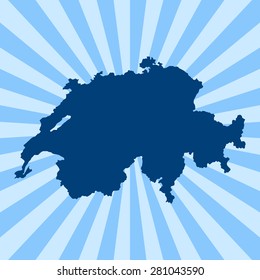 map of Switzerland