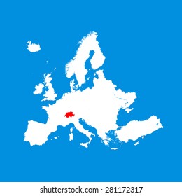 map of Switzerland