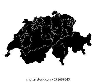Map of Switzerland