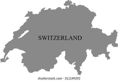 map of Switzerland