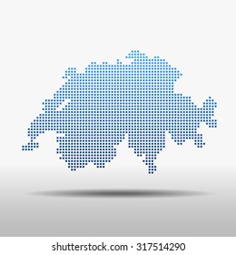 map of Switzerland