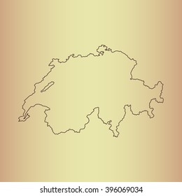 map of Switzerland