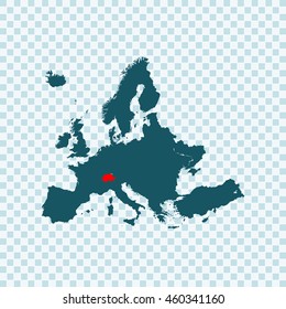 map of Switzerland
