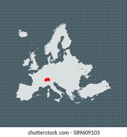 map of Switzerland