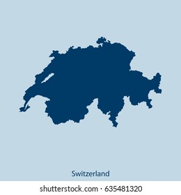 map of Switzerland