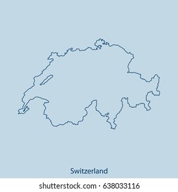 map of Switzerland
